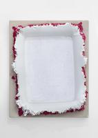 Andrew Dadson, White Re-stretch with Pink, 2017
