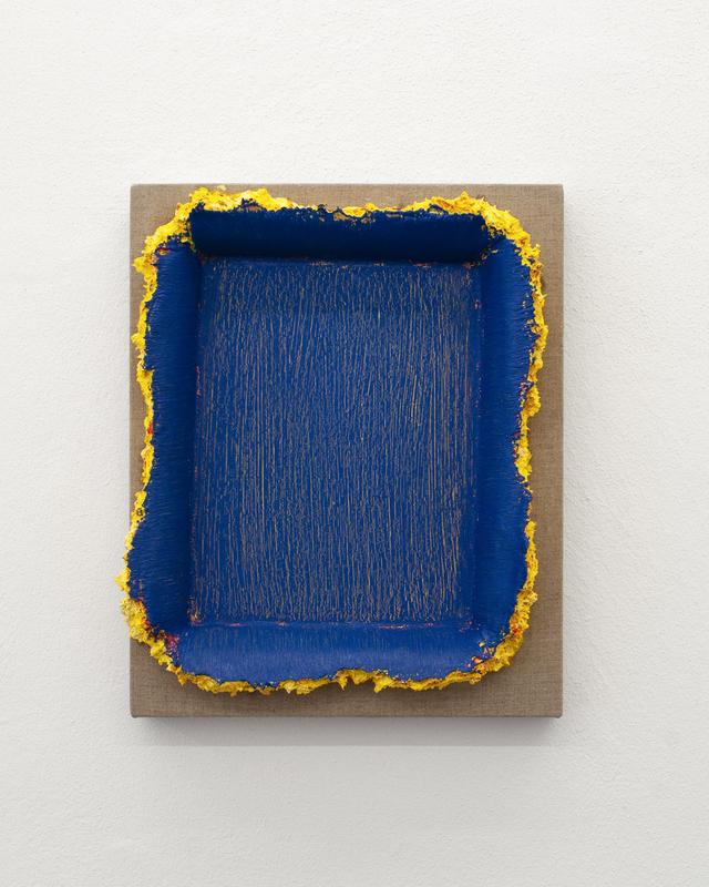 Andrew Dadson, Blue Yellow Restretch, 2018