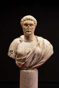 Francesco Vezzoli, HIGH SOCIETY (PORTRAIT OF EMPEROR DOMITIAN WITH A FEMALE BUST, 2023