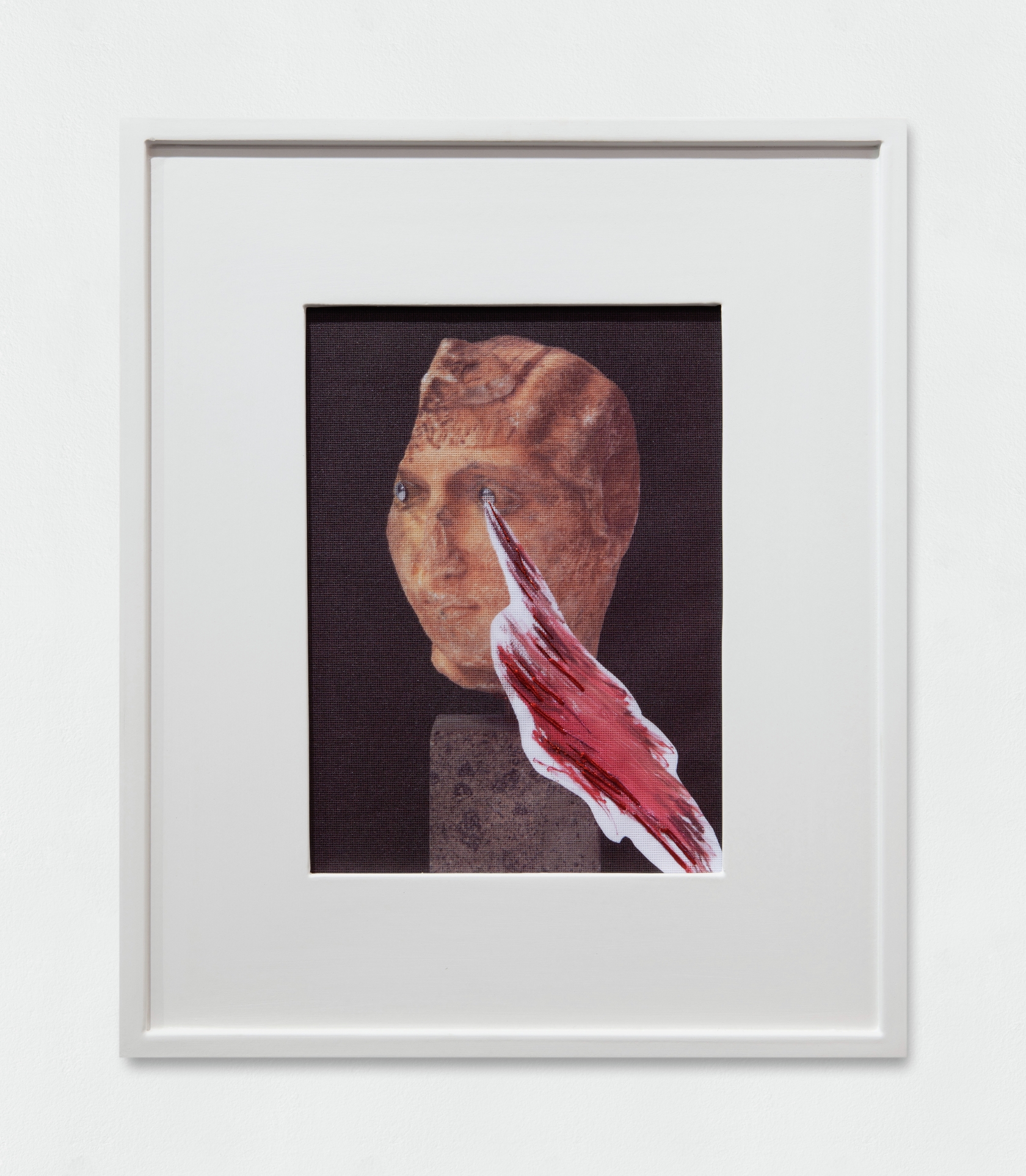 Francesco Vezzoli, HOMAGE TO CY TWOMBLY: A ROMAN HEAD OF A MAN CRYING “THREE DIALOGUES, PHAEDRUS”, 2018