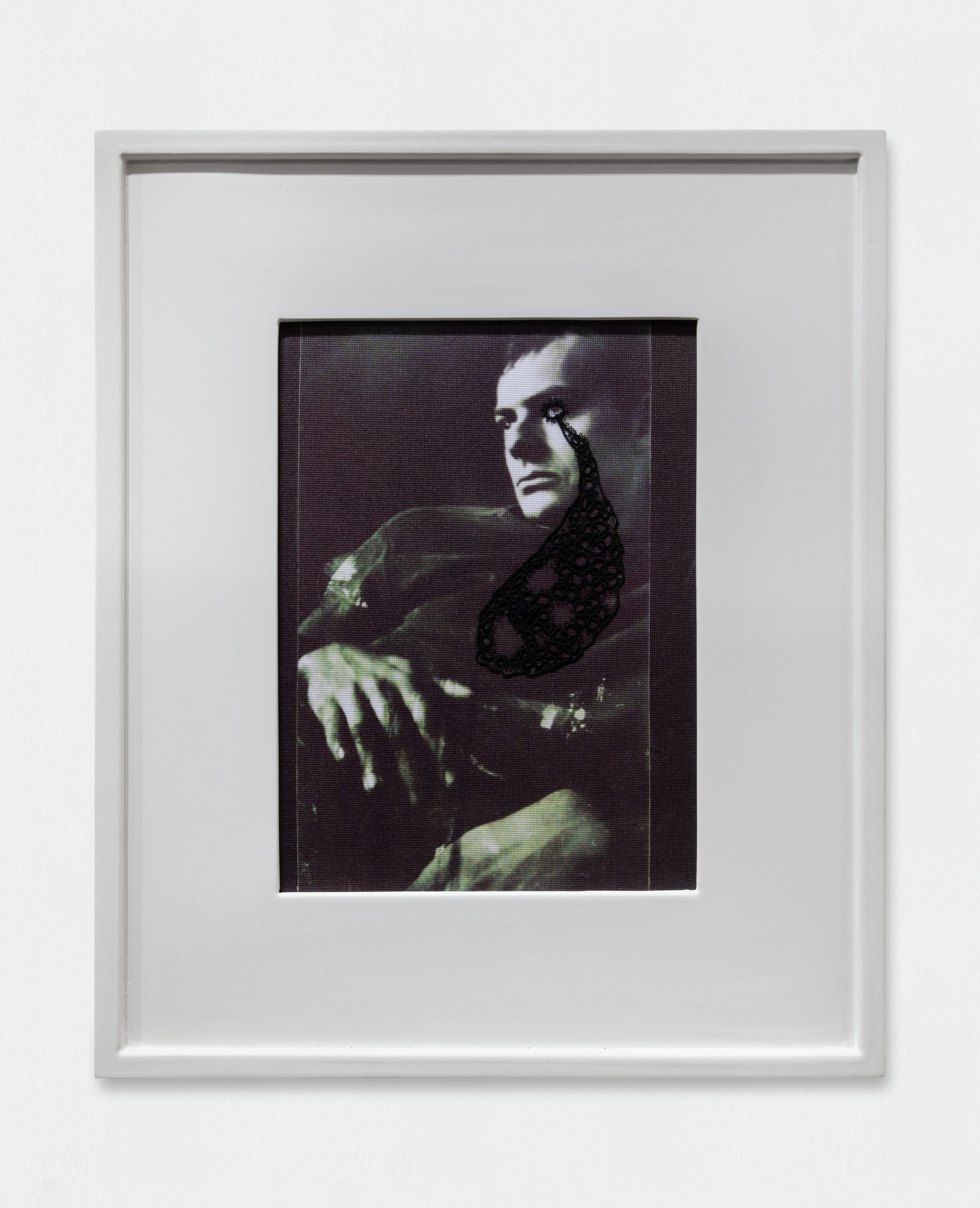 Francesco Vezzoli, PORTRAIT OF CY TWOMBLY CRYING A MACRAME’ FISH, 2018