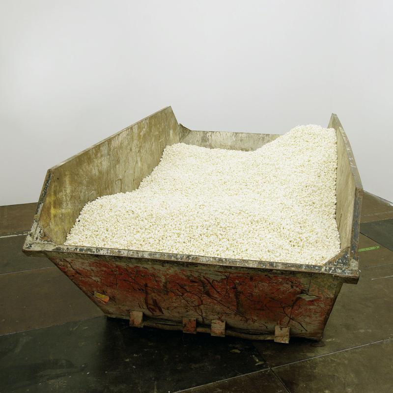 Gabriel Kuri, Untitled (skip with popcorn), 2005