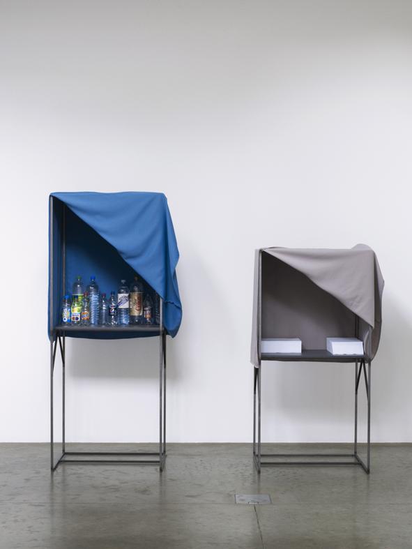 Gabriel Kuri, Untitled (Booth 1), Untitled (Booth 2), 2011