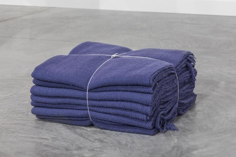 Jason Dodge, Fernanda Ferreira wove yarn the color of night and the length equaling the height from the earth to above the weath