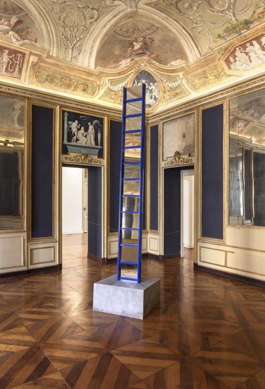 Jim Lambie, Tangled Up In Blue, 2018