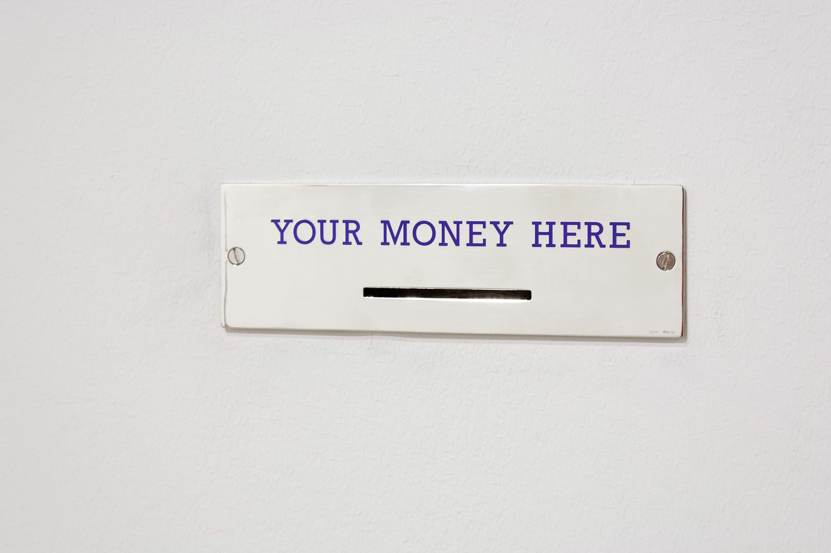 Lara Favaretto, Your Money Here, 2008