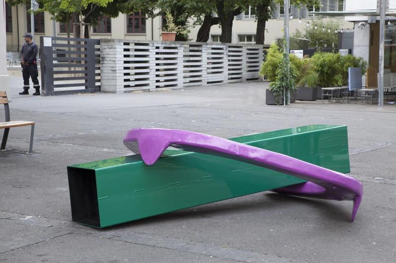 Mark Handforth, Magenta Torque Moment, 2014