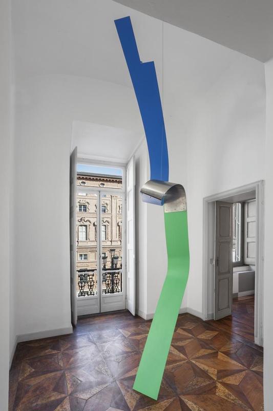 Mark Handforth, Green turns Blue, 2017