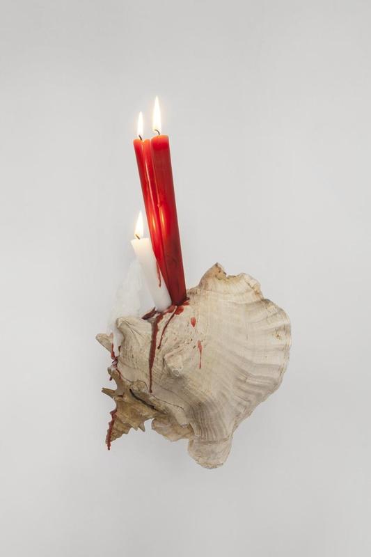 Mark Handforth, After Nature (Red on White), 2017