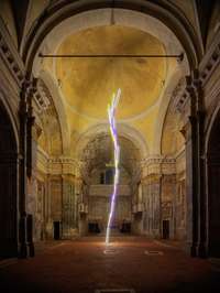 Mark Handforth, White-Light-Whirlwind, 2022