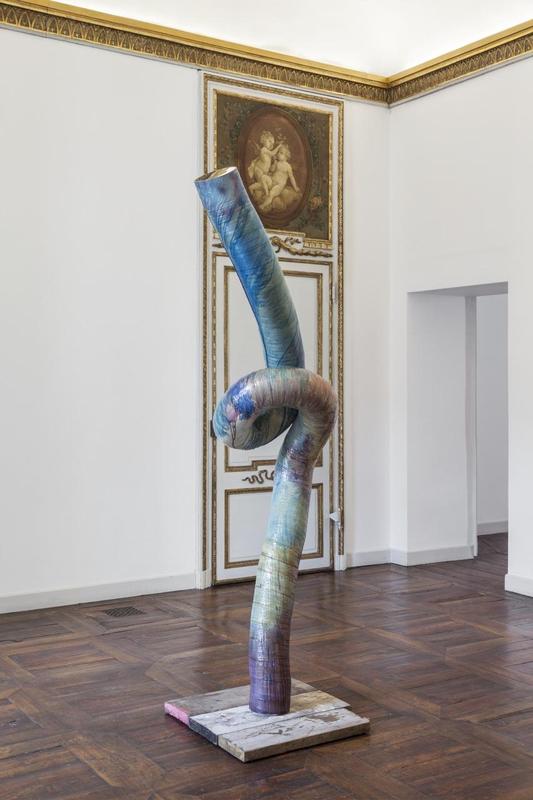 Mark Handforth, Painted Worm, 2017