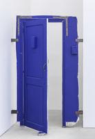 Mike Nelson, Cloak of rags (behind, the lift mechanism), 2017