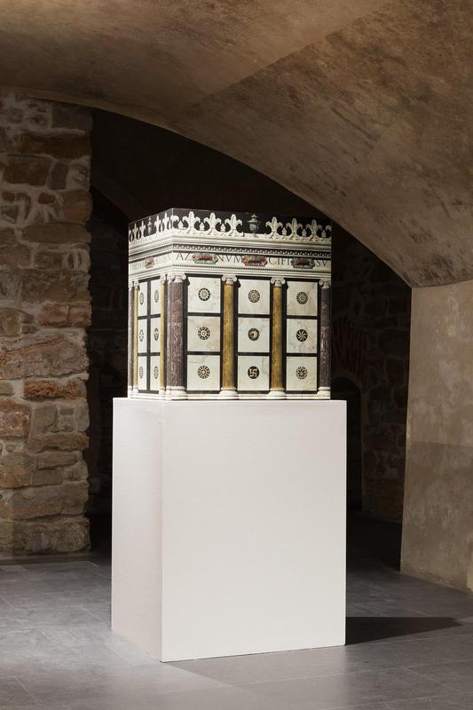 Pablo Bronstein, Rucellai Sepulchre with weak Mannerist Amendments II, 2015