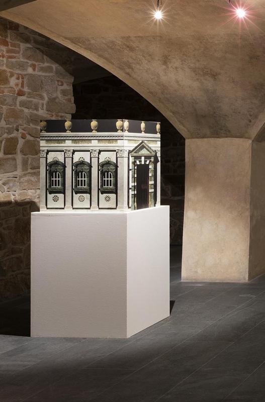 Pablo Bronstein, Rucellai Sepulchre with weak Mannerist Amendments IV, 2015