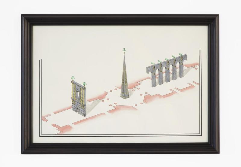 Pablo Bronstein, Temporary Structures, 2014