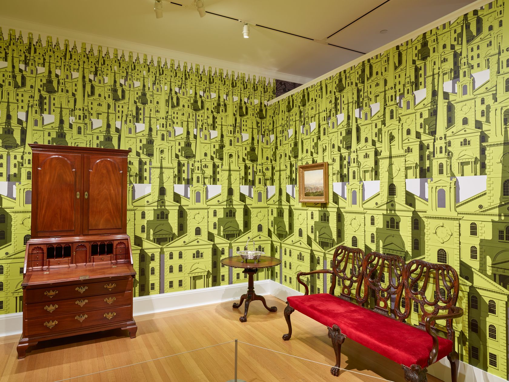 Pablo Bronstein, Historic Rhode Island Decor (First Baptist Church in America), 2019 