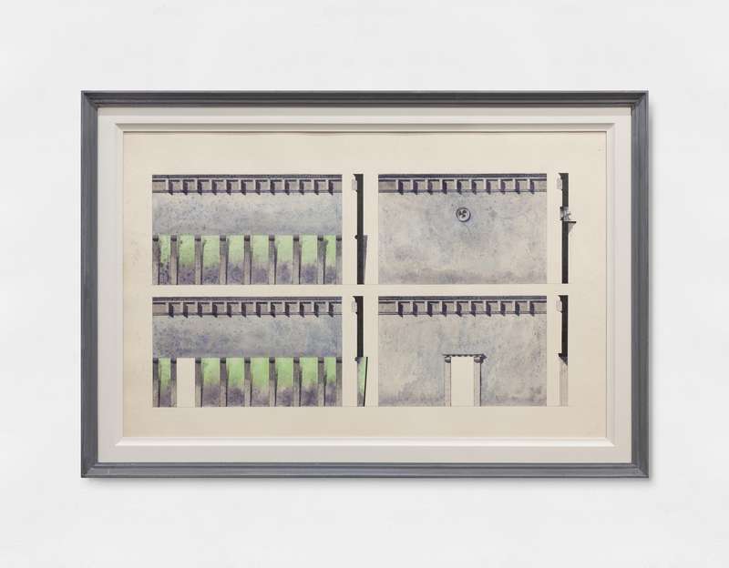 Pablo Bronstein, Design for Plecnik decorative scheme confusing some interior and exterior architectural features, 2019