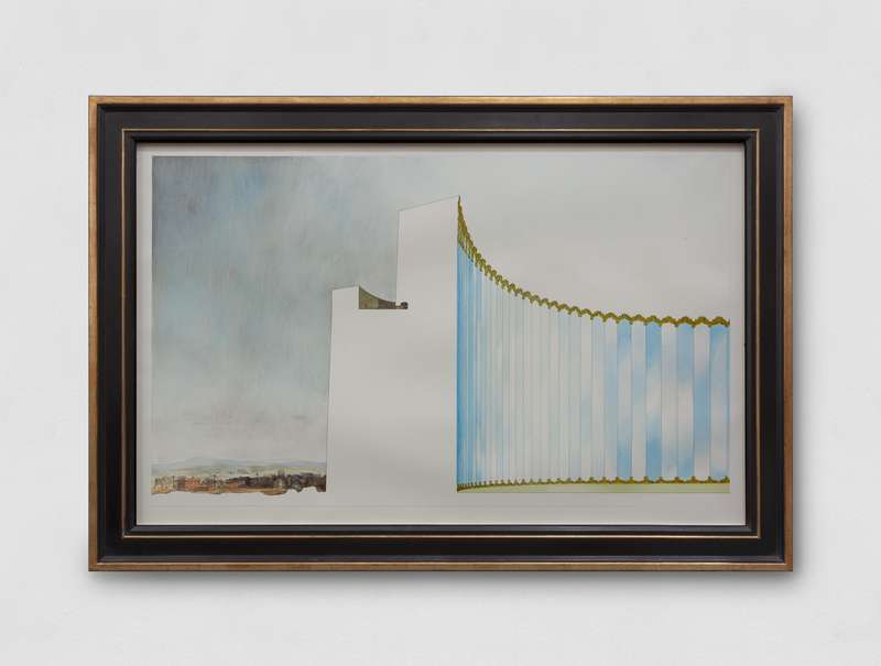 Pablo Bronstein, Large Wall with Mirrored Interior, 2019