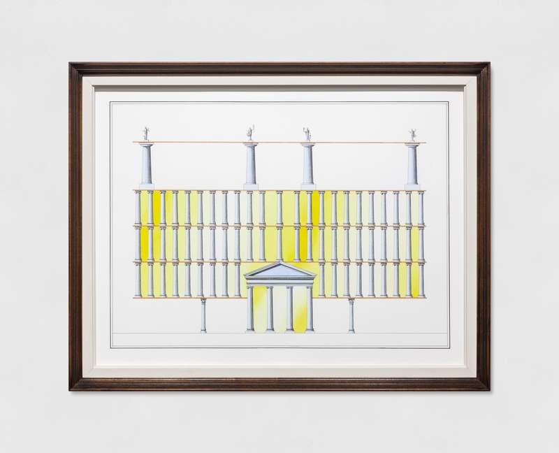 Pablo Bronstein, Ickworth – with columns, 2019