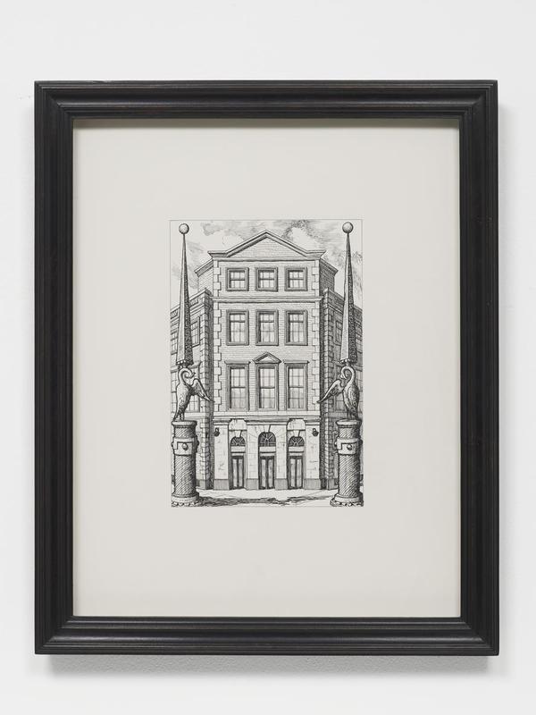Pablo Bronstein, M16 (by repute), Beaufort Gardens, 350 Kennington Lane, SE11, 2017