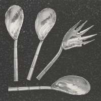 Robert Mapplethorpe, Gorham Seafood Servers, 1988