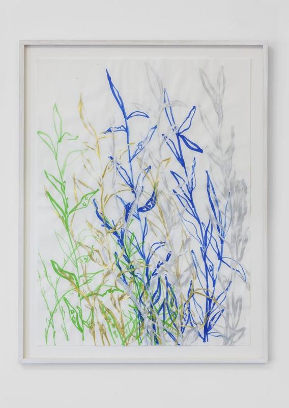 Sam Falls, Untitled (Winter barley, Hudson, New York) , 2016