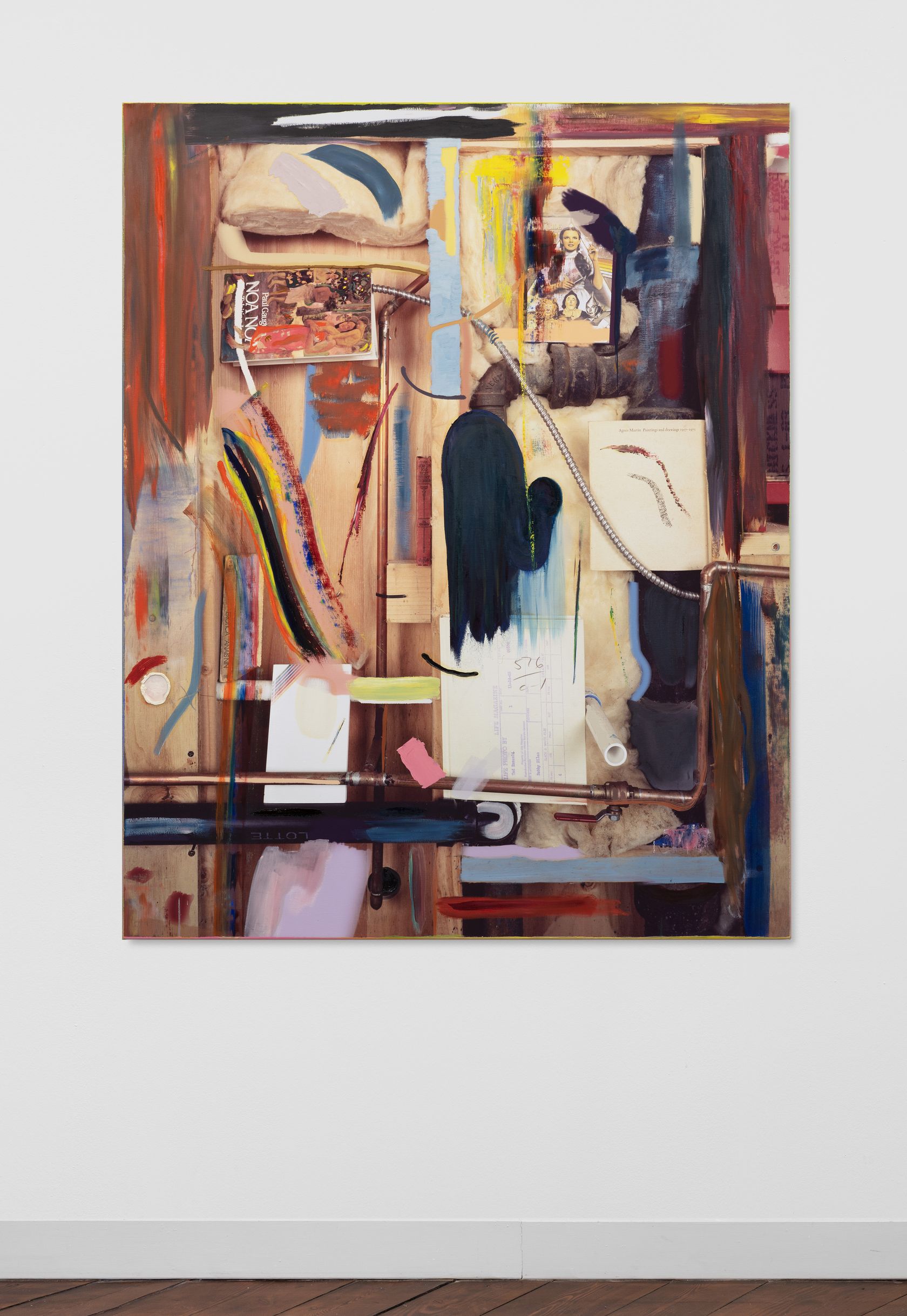 Sam Falls, Unpacking My Library 2 (after Walter Benjamin), 2019