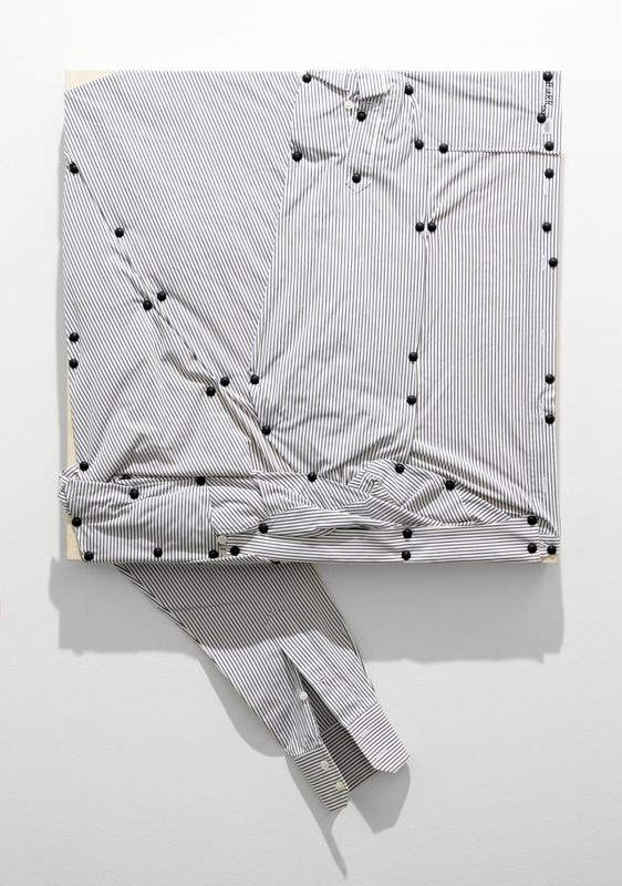 Tom Burr, Untitled (his personal effects, striped 1), 2013