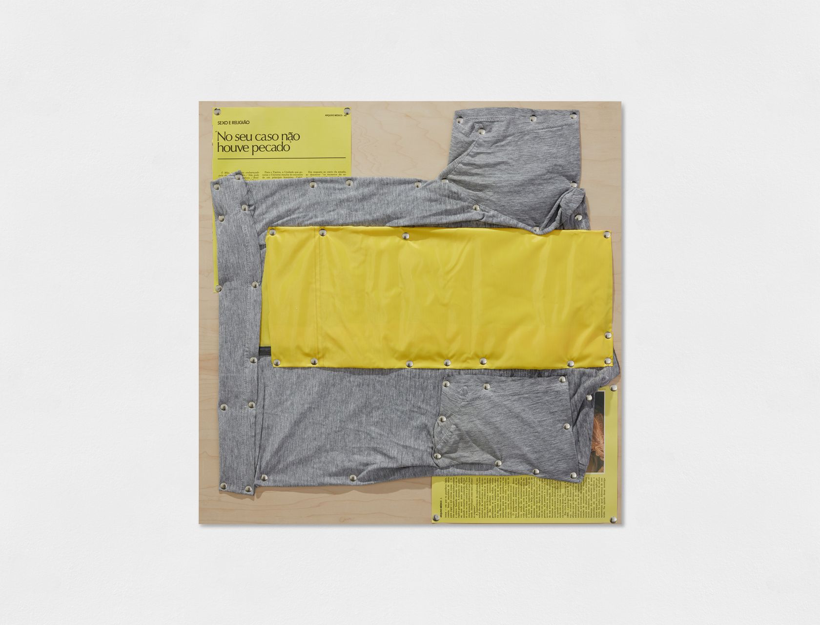 Tom Burr, Spatial Restraint: after Brazil 1 (yellow), 2019