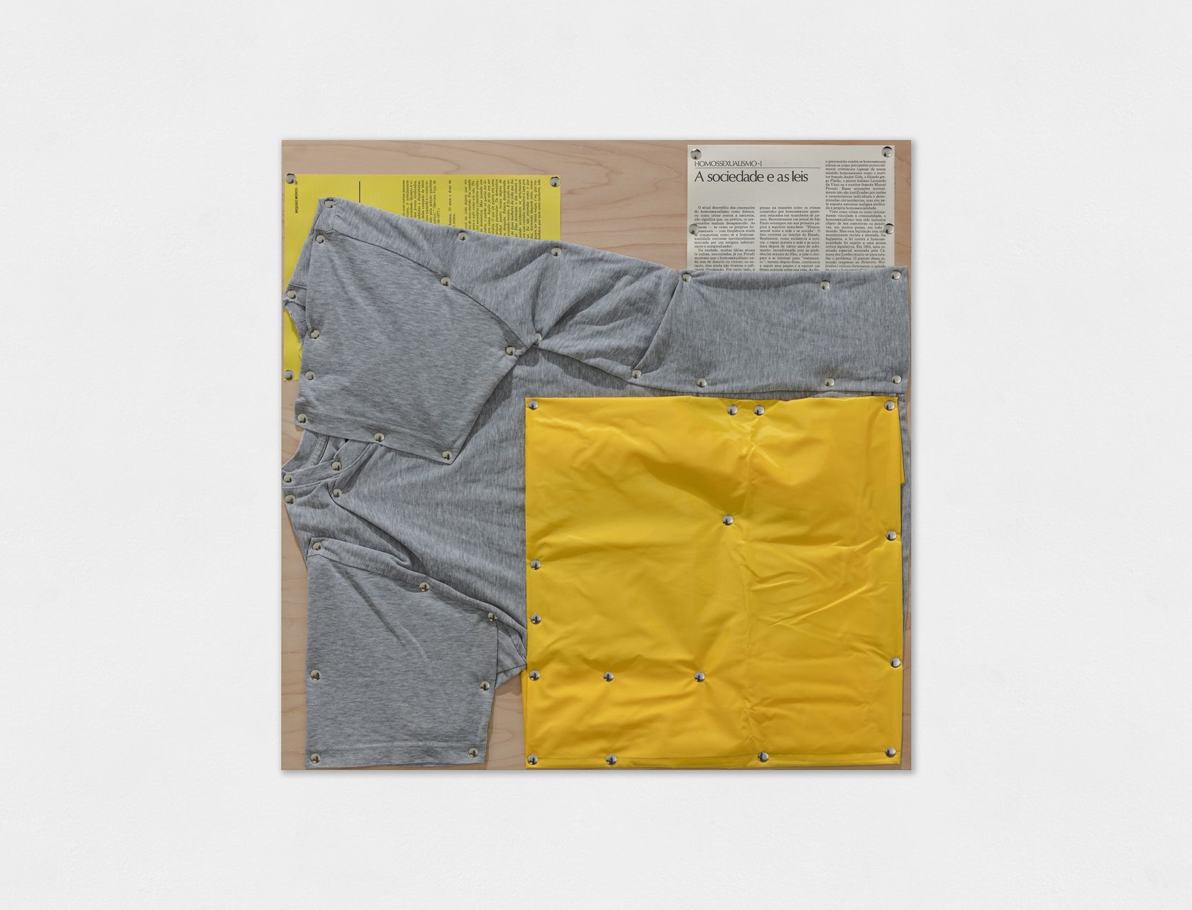 Tom Burr, Spatial Restraint: after Brazil 4 (yellow), 2019