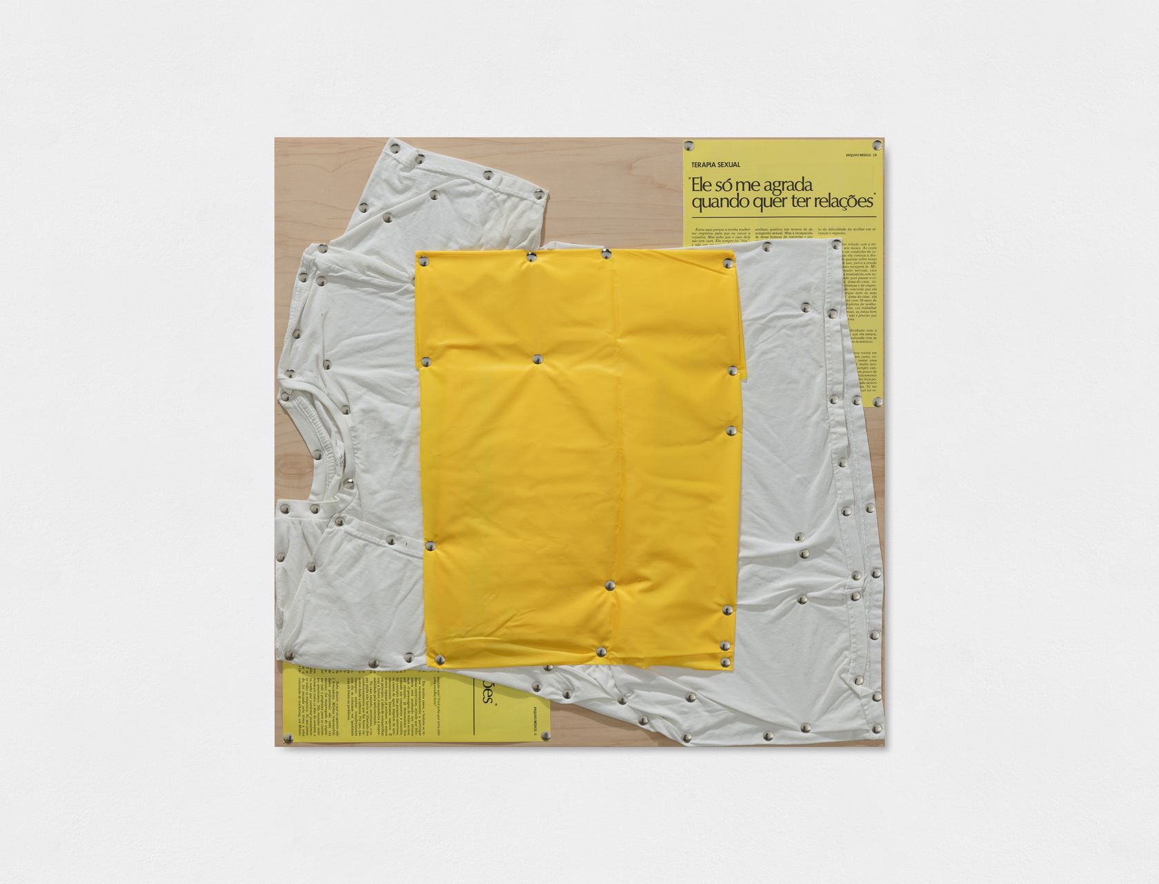 Tom Burr, Spatial Restraint: after Brazil 3 (yellow), 2019