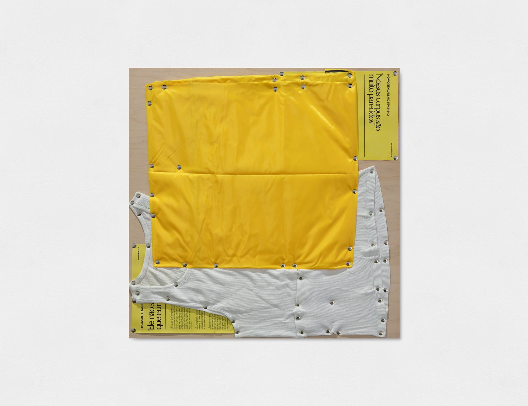 Tom Burr, Spatial Restraint: after Brazil 2 (yellow), 2019